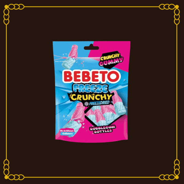 Bebeto Bubblegum Bottles Freeze Crunchy Gummy